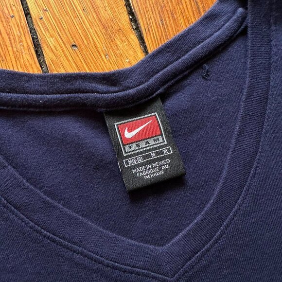 Vintage 90s Nike Team Penn State University Girls Rock Women Medium Navy‎ Blue - Picture 3 of 6